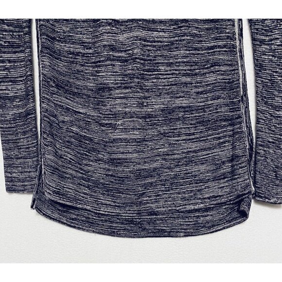 Ellen Tracy Sweater Womens Small Purple Marled Knit Tunic Long Sleeve Boho - Picture 3 of 8